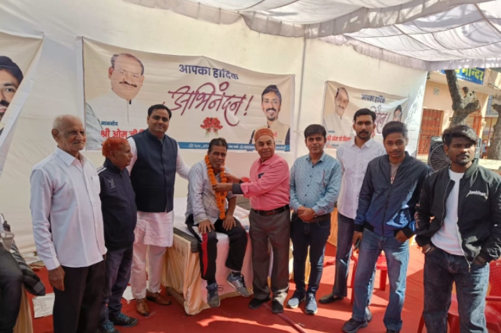 ओम बिरला के जन्म दिवस के अवसर पर डडवाड़ा में भाजपा यूनिट की तरफ से रक्तदान शिविर लगाया गया
