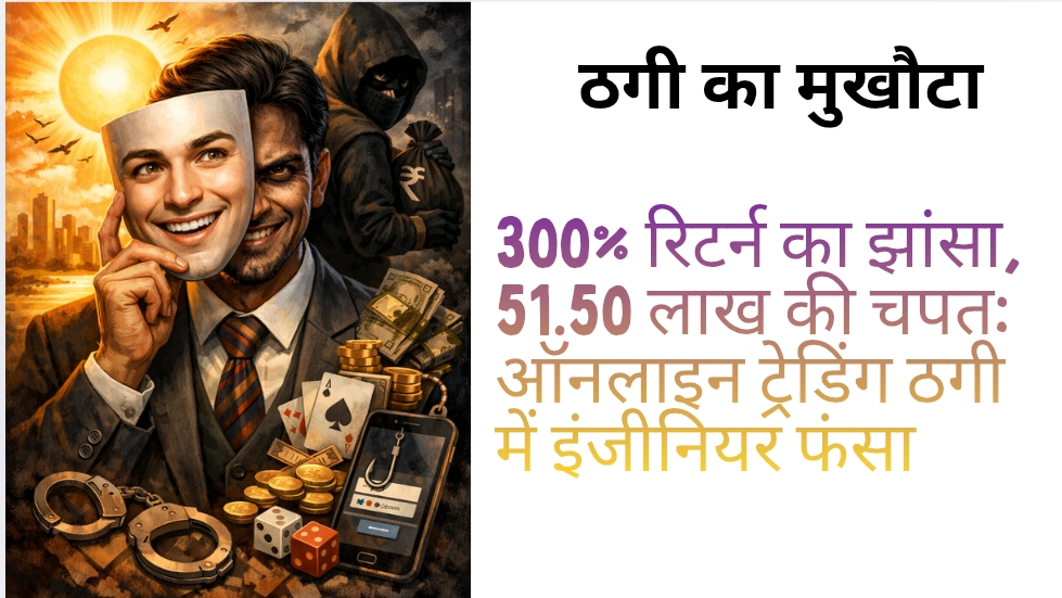 300% रिटर्न का झांसा, 51.50 लाख की चपत: ऑनलाइन ट्रेडिंग ठगी में इंजीनियर फंसा