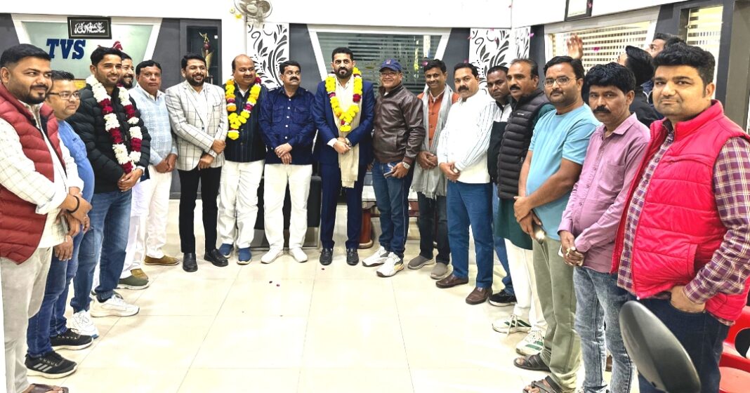 राजस्थान प्रदेश कांग्रेस खेल प्रकोष्ठ के अध्यक्ष अंता (बारां) आगमन पर अमीन पठान का स्वागत कर इस्तकबाल किया