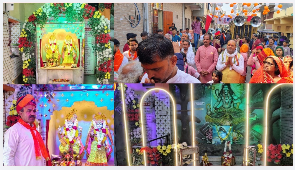 राठौर तेली समाज की द्वितीय प्राण प्रतिष्ठा वर्षगांठ पर भव्य शोभायात्रा, धार्मिक आस्था और सामाजिक एकता का अद्भुत संगम