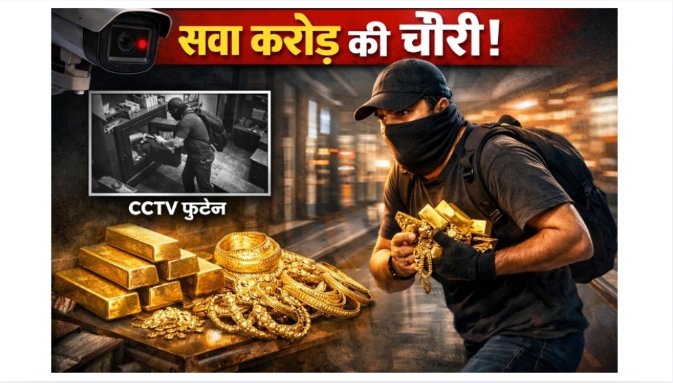 नए कारीगर ने दिया धोखा: सवा करोड़ की चोरी कर फरार, CCTV में कैद वारदात