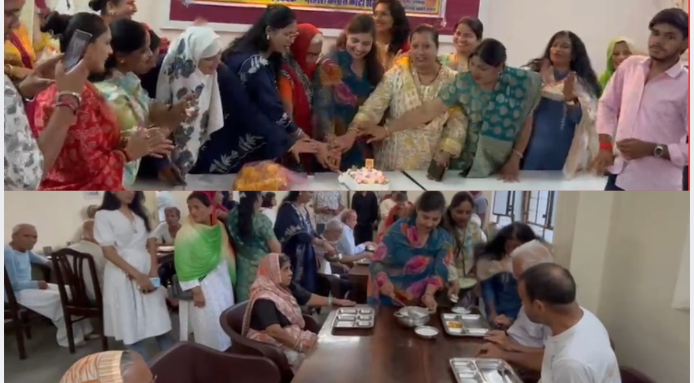 राहुल गांधी के जन्मदिवस पर महिला कांग्रेस ने निभाया सेवा का संकल्प, वृद्धजनों के साथ बाँटी खुशियाँ