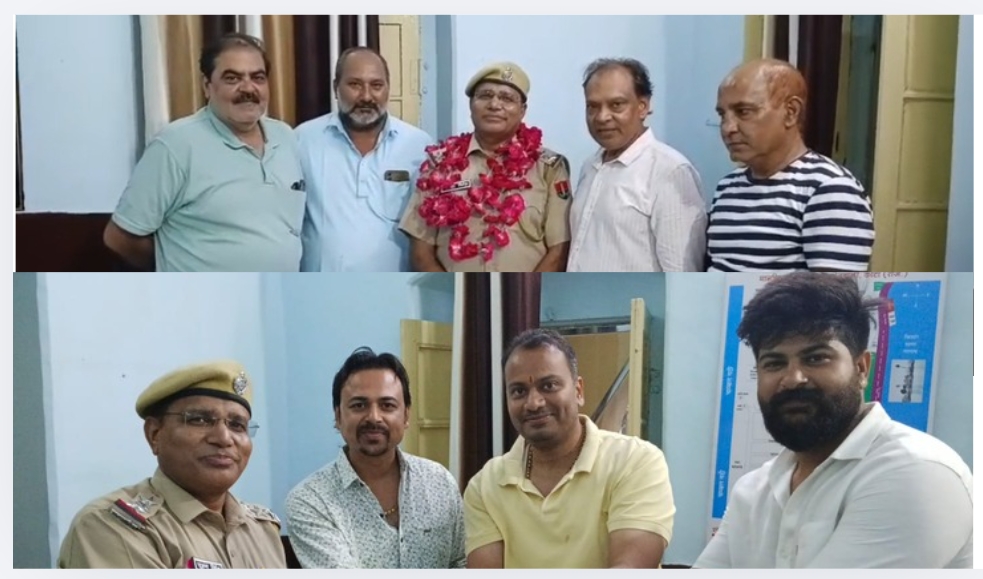 रामपुरा कोतवाली के नए सीआई पूरण सिंह का व्यापारिक संगठनों ने किया भव्य स्वागत