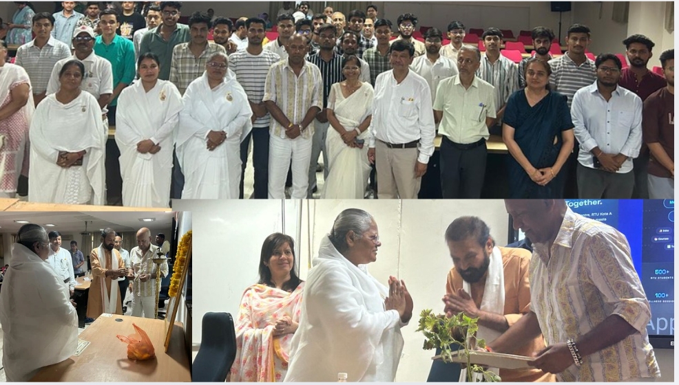 राजस्थान तकनीकी विश्व विद्यालय में विज्ञान और अध्यात्म के समन्वय पर विशेषज्ञ व्याख्यान, थॉट लैब वेबसाइट लॉन्च