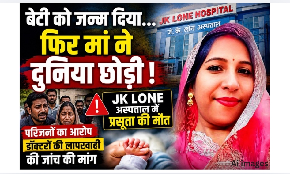 बेटी को जन्म दिया, फिर मां ने दुनिया छोड़ी… JK लोन अस्पताल में प्रसूता की मौत, परिजनों ने डॉक्टरों पर लगाए गंभीर आरोप