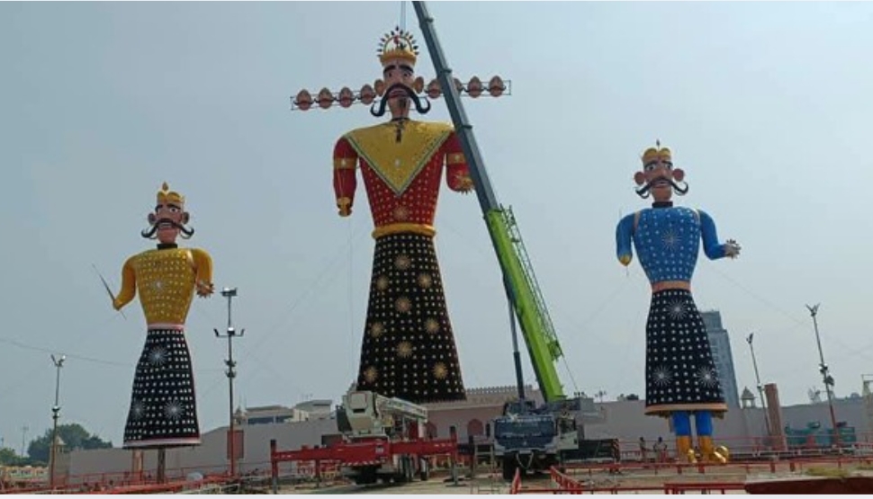 कोटा दशहरा मेला 2026: 3डी तकनीक से लैस 105 फीट ऊंचा रावण तैयार, 20 अक्टूबर को होगा दहन